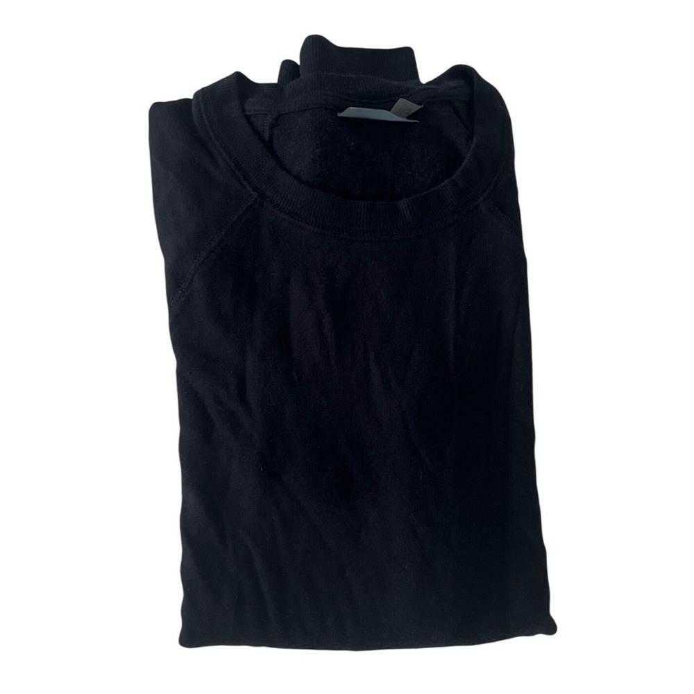 ATHLETA Black Wrap Front Long Sleeve Top S Modal Spandex Retro-Chic - Picture 3 of 8